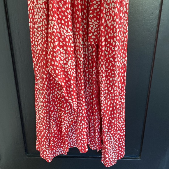 Stunning Women’s Maje Sleeveless Red Open Sides Maxi Dress Sz 3 - Picture 3 of 8